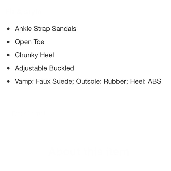 NWOB Allegra K Chunky Heel Ankle Strap Sandals - Picture 16 of 16